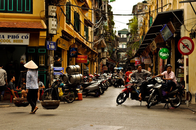 Bustling Old Quarter in Hanoi
