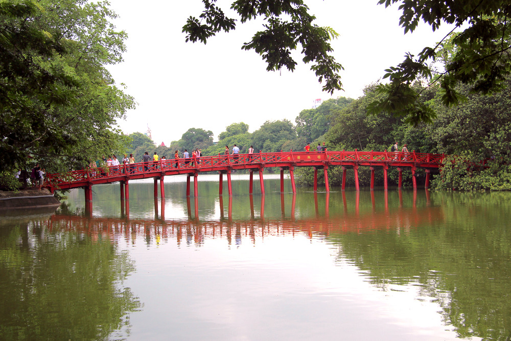 The Huc Bridge, Hoan Kiem Lake, Hanoi
