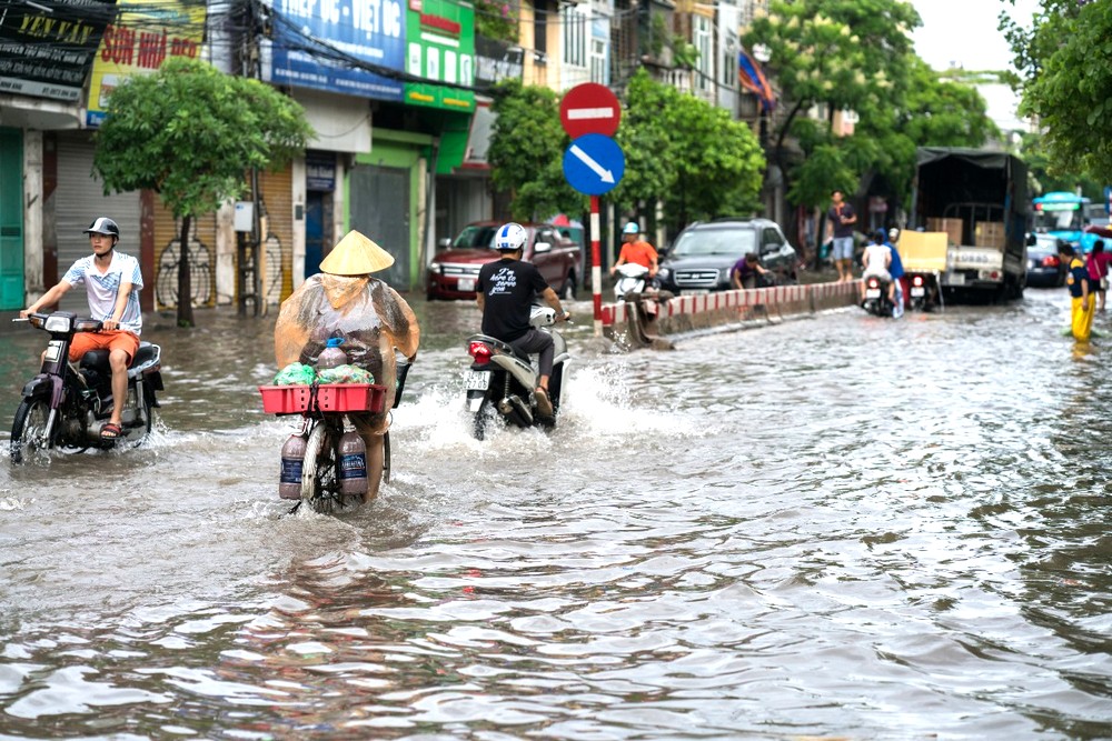 Regenzeit in Hanoi